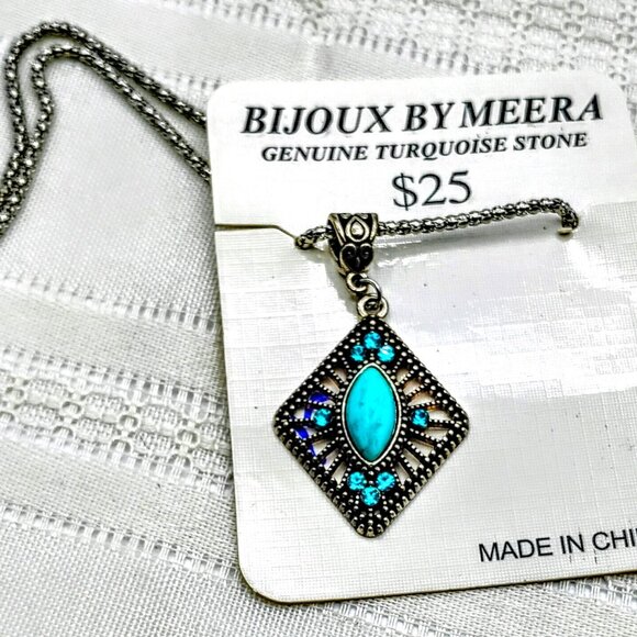 Bijoux by Merra Genuine Turquoise stone New! - Picture 6 of 8